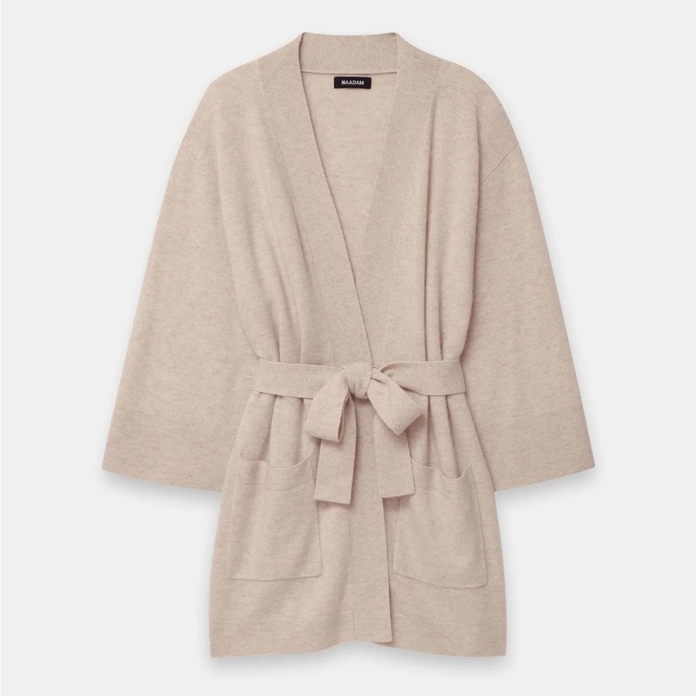 NAADAM Cashmere Ribbed Seamless Robe